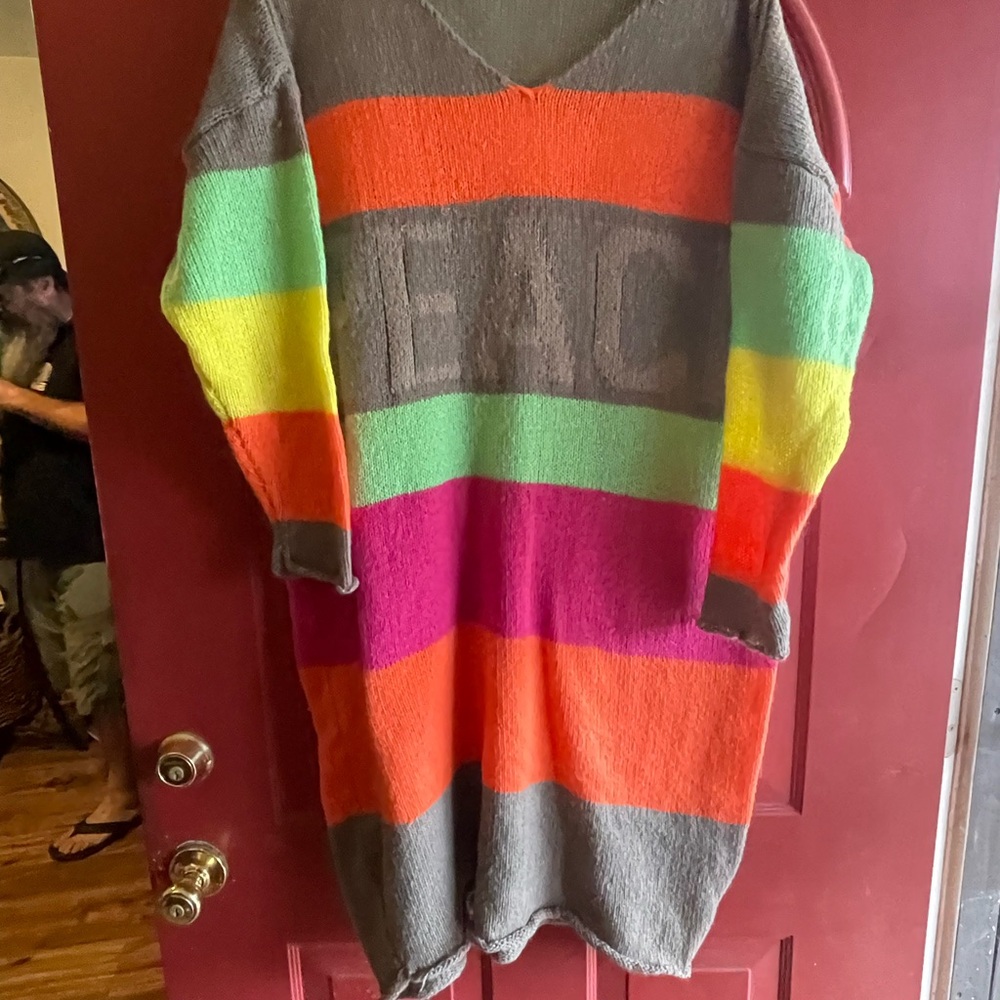 SHEIN Curve 2XL Knit Sweater in Brown